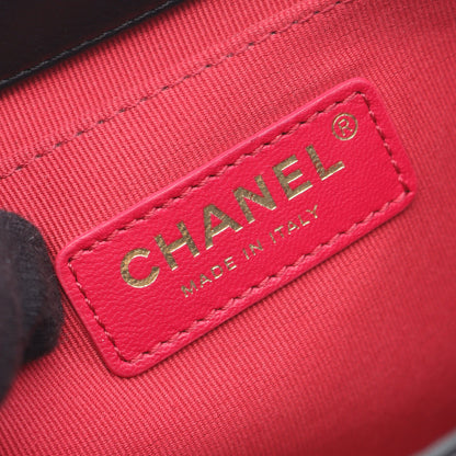 マトラッセ スモール フラップ チェーンショルダーバッグ ラムスキン ブラック ゴールド金具 シャネル バッグ CHANEL
