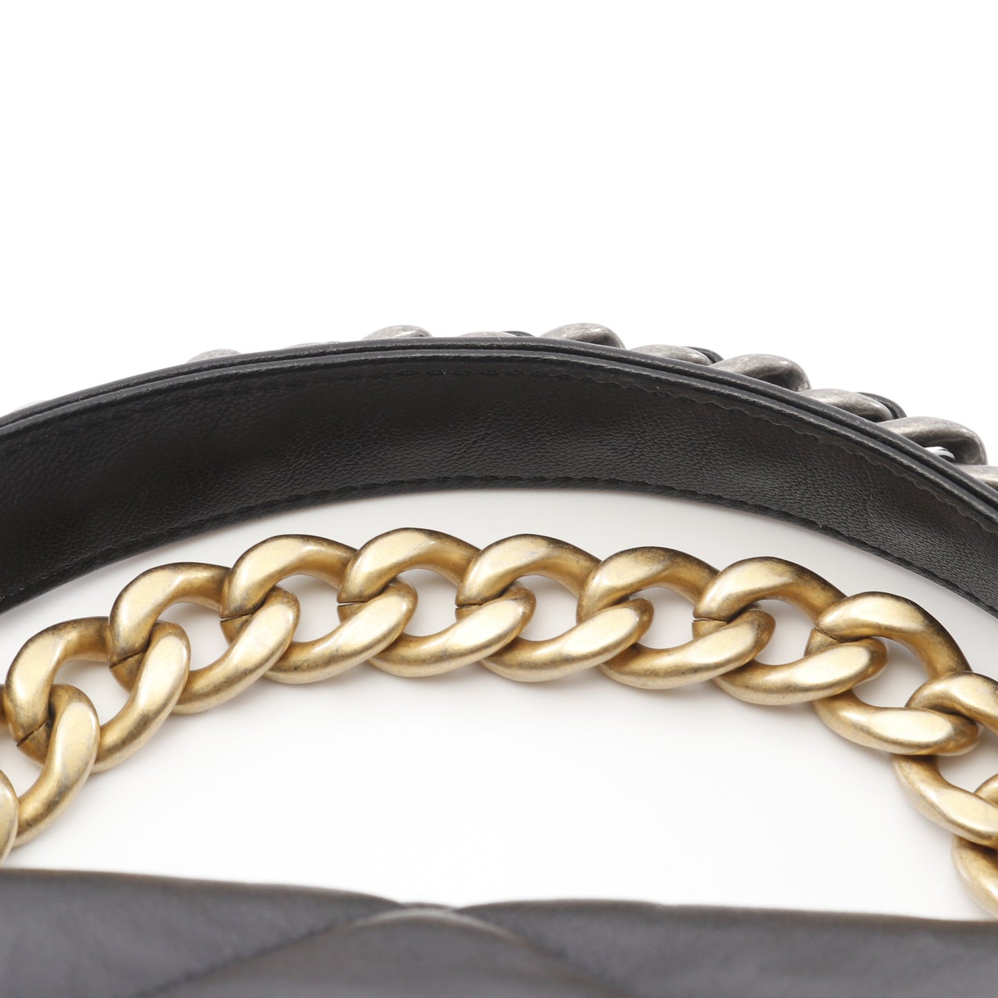 19 ディズヌフ マトラッセ チェーンショルダーバッグ ラムスキン ブラック コンビ金具 2WAY シャネル バッグ CHANEL
