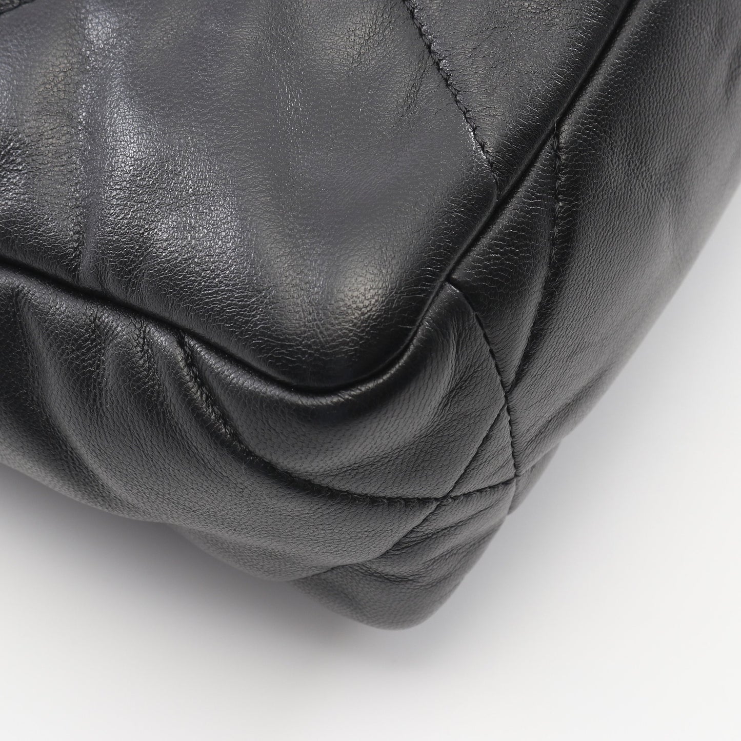 19 ディズヌフ マトラッセ チェーンショルダーバッグ ラムスキン ブラック コンビ金具 2WAY シャネル バッグ CHANEL