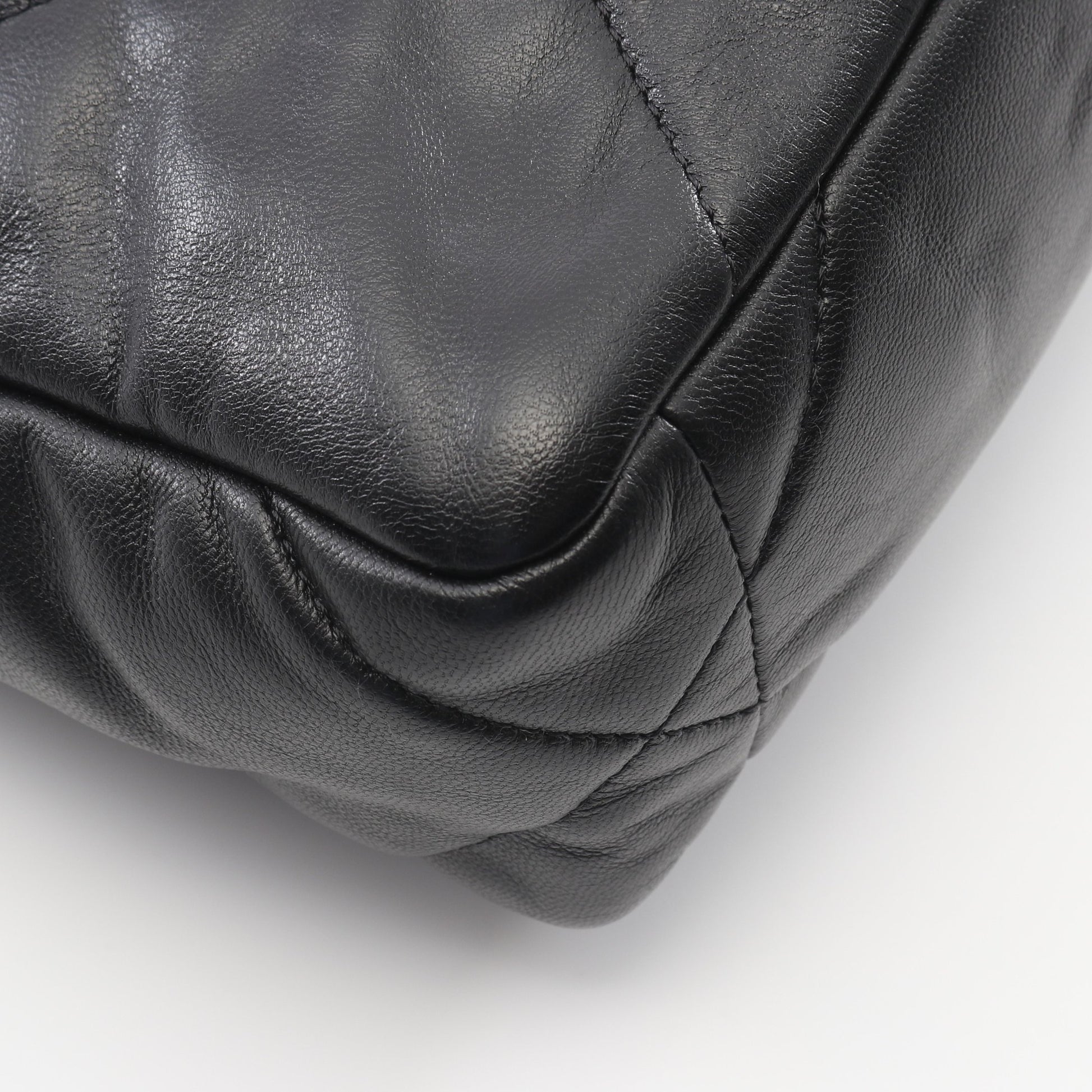 19 ディズヌフ マトラッセ チェーンショルダーバッグ ラムスキン ブラック コンビ金具 2WAY シャネル バッグ CHANEL