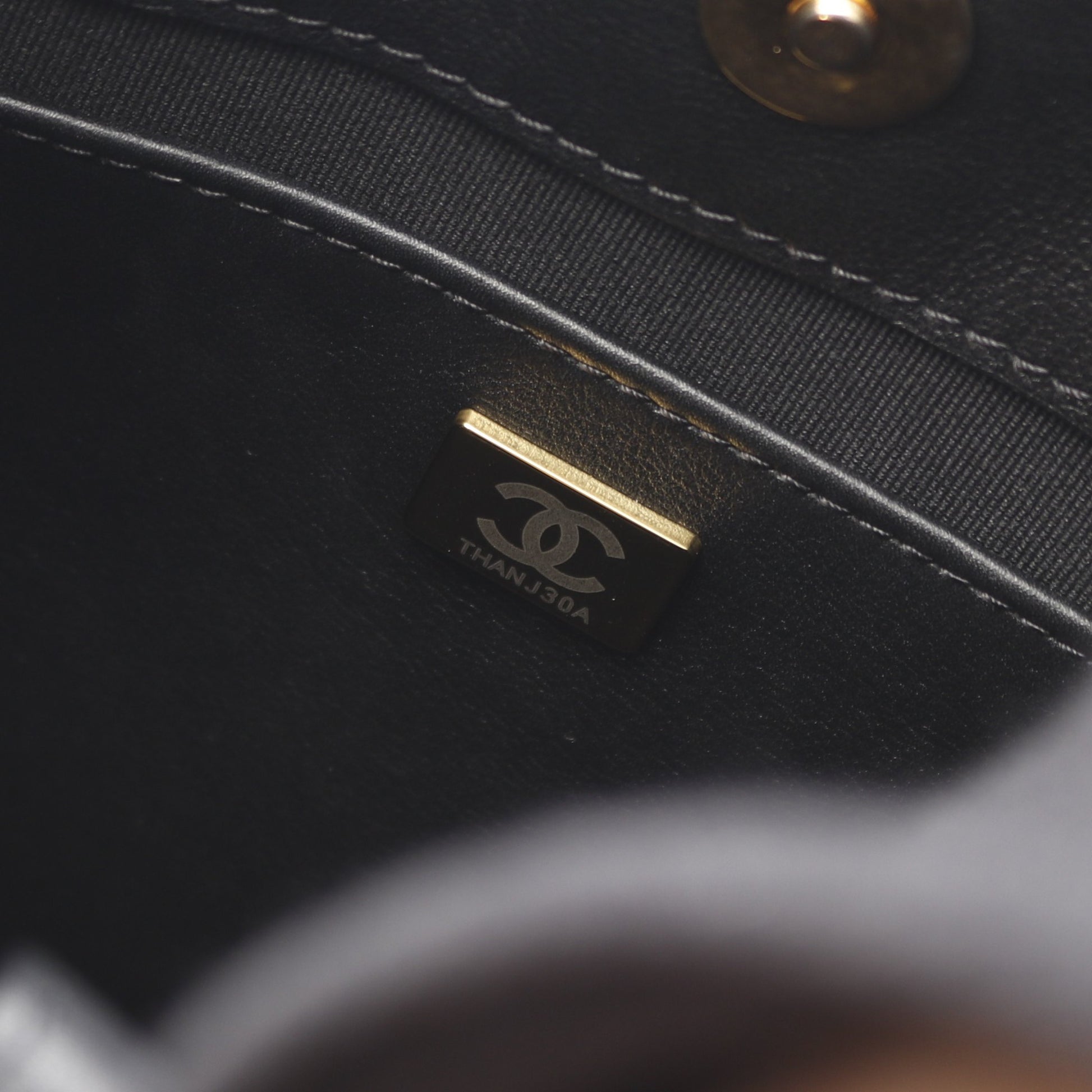 マトラッセ ホーボー チェーンショルダーバッグ ラムスキン ブラック ゴールド金具 2WAY シャネル バッグ CHANEL