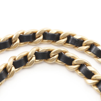 マトラッセ ホーボー チェーンショルダーバッグ ラムスキン ブラック ゴールド金具 2WAY シャネル バッグ CHANEL