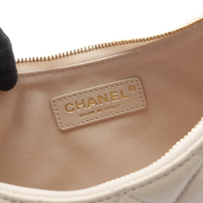 マトラッセ スモールホーボー チェーンショルダーバッグ ラムスキン ライトピンク ゴールド金具 シャネル バッグ CHANEL