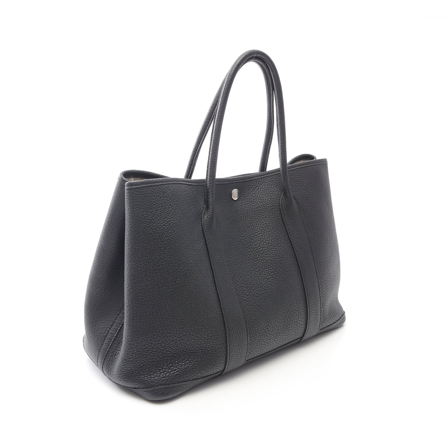 ガーデンパーティPM ハンドバッグ トートバッグ ネゴンダ ブラック シルバー金具 X刻印 エルメス バッグ HERMES