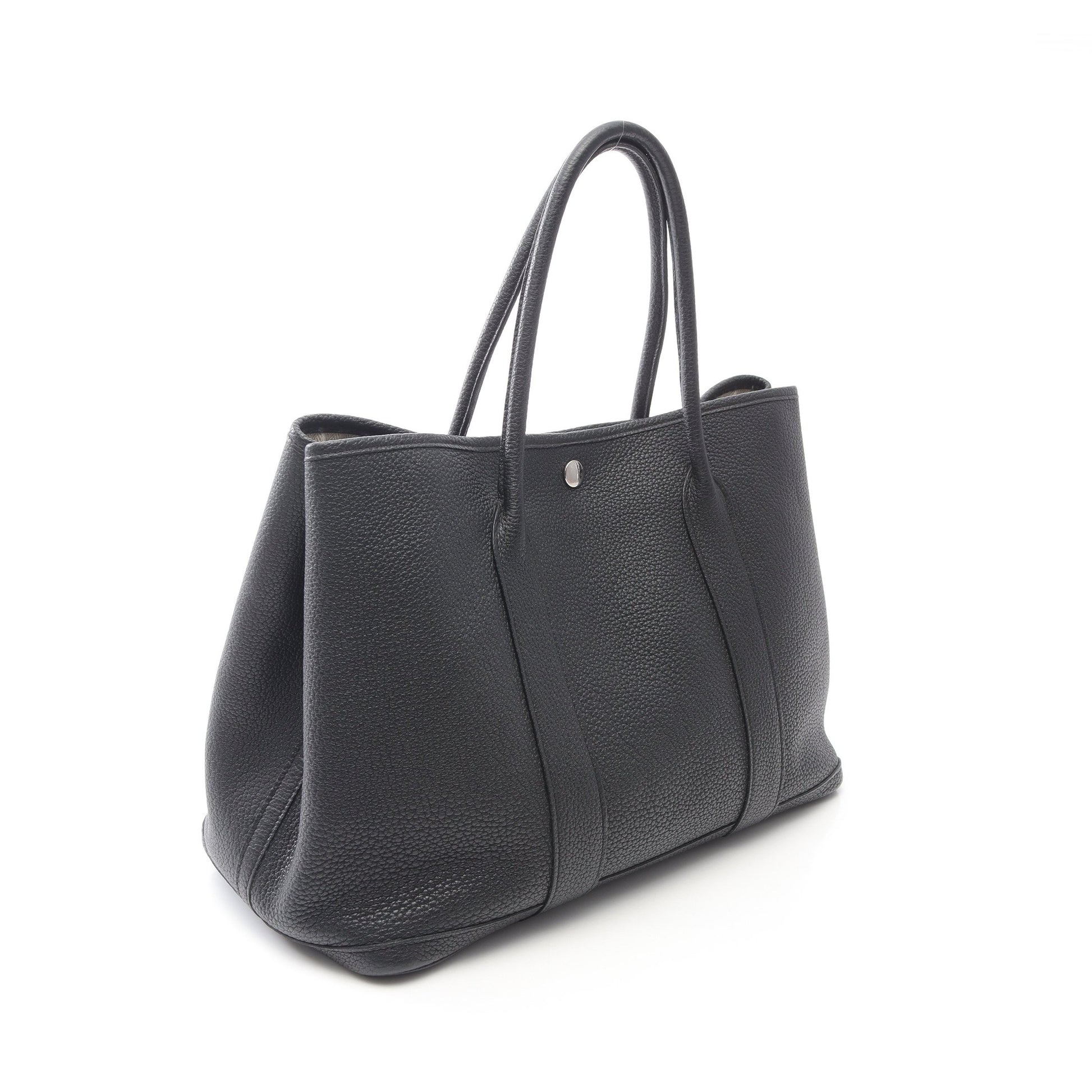ガーデンパーティPM ハンドバッグ トートバッグ ネゴンダ ブラック シルバー金具 X刻印 エルメス バッグ HERMES