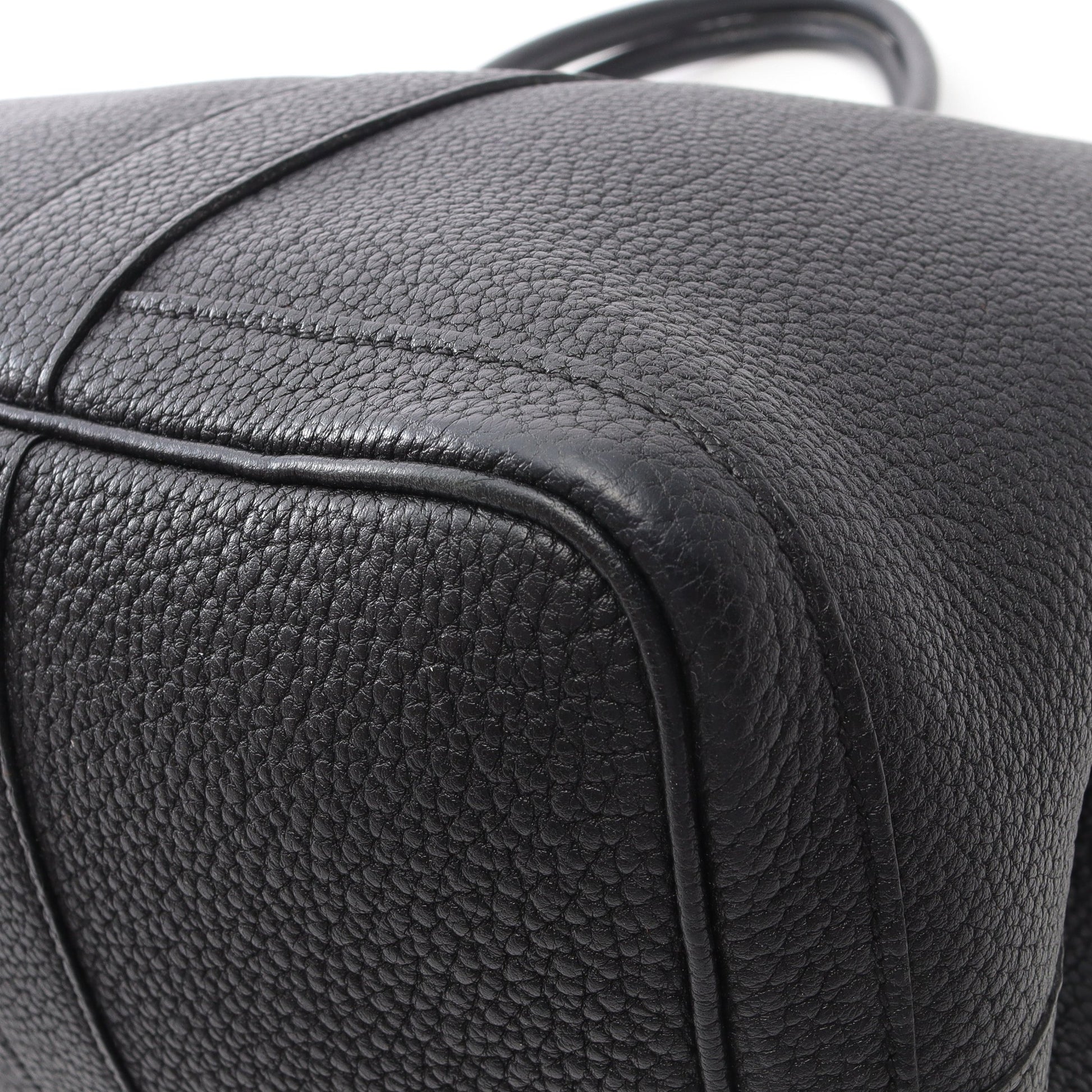 ガーデンパーティPM ハンドバッグ トートバッグ ネゴンダ ブラック シルバー金具 X刻印 エルメス バッグ HERMES