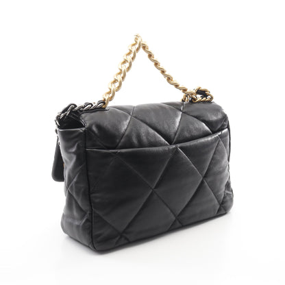19 ディズヌフ マトラッセ チェーンショルダーバッグ ラムスキン ブラック コンビ金具 2WAY シャネル バッグ CHANEL