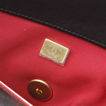 19 ディズヌフ マトラッセ チェーンショルダーバッグ ラムスキン ブラック コンビ金具 2WAY シャネル バッグ CHANEL