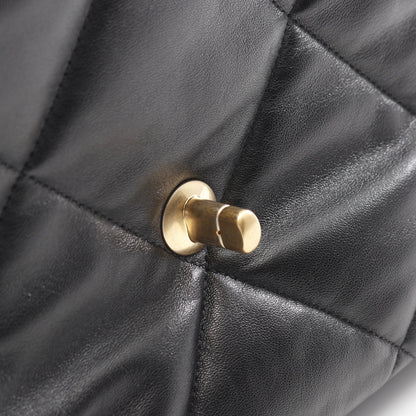 19 ディズヌフ マトラッセ チェーンショルダーバッグ ラムスキン ブラック コンビ金具 2WAY シャネル バッグ CHANEL