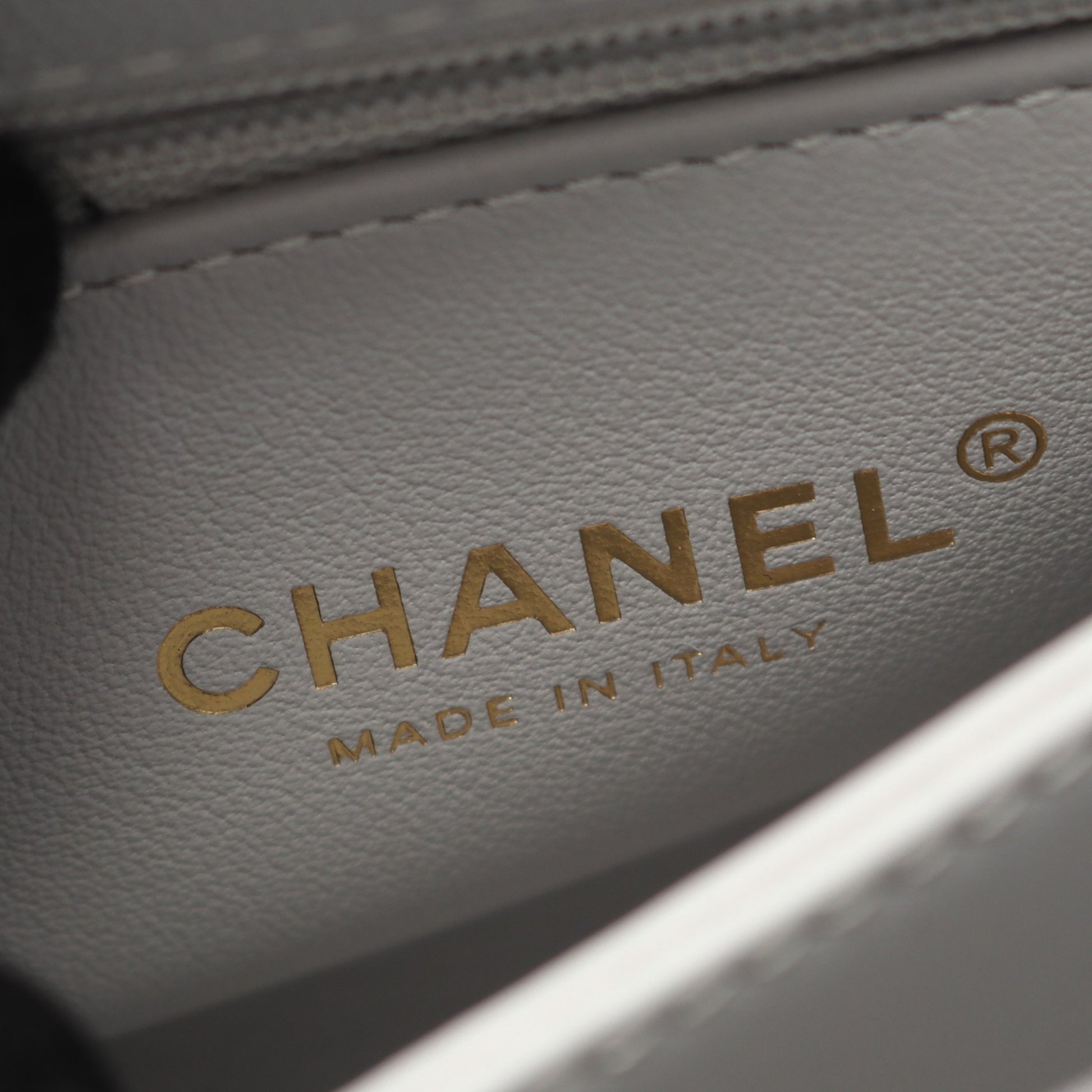 ココハンドルXXS トップハンドル ハンドバッグ キャビアスキン グレー ゴールド金具 2WAY シャネル バッグ CHANEL