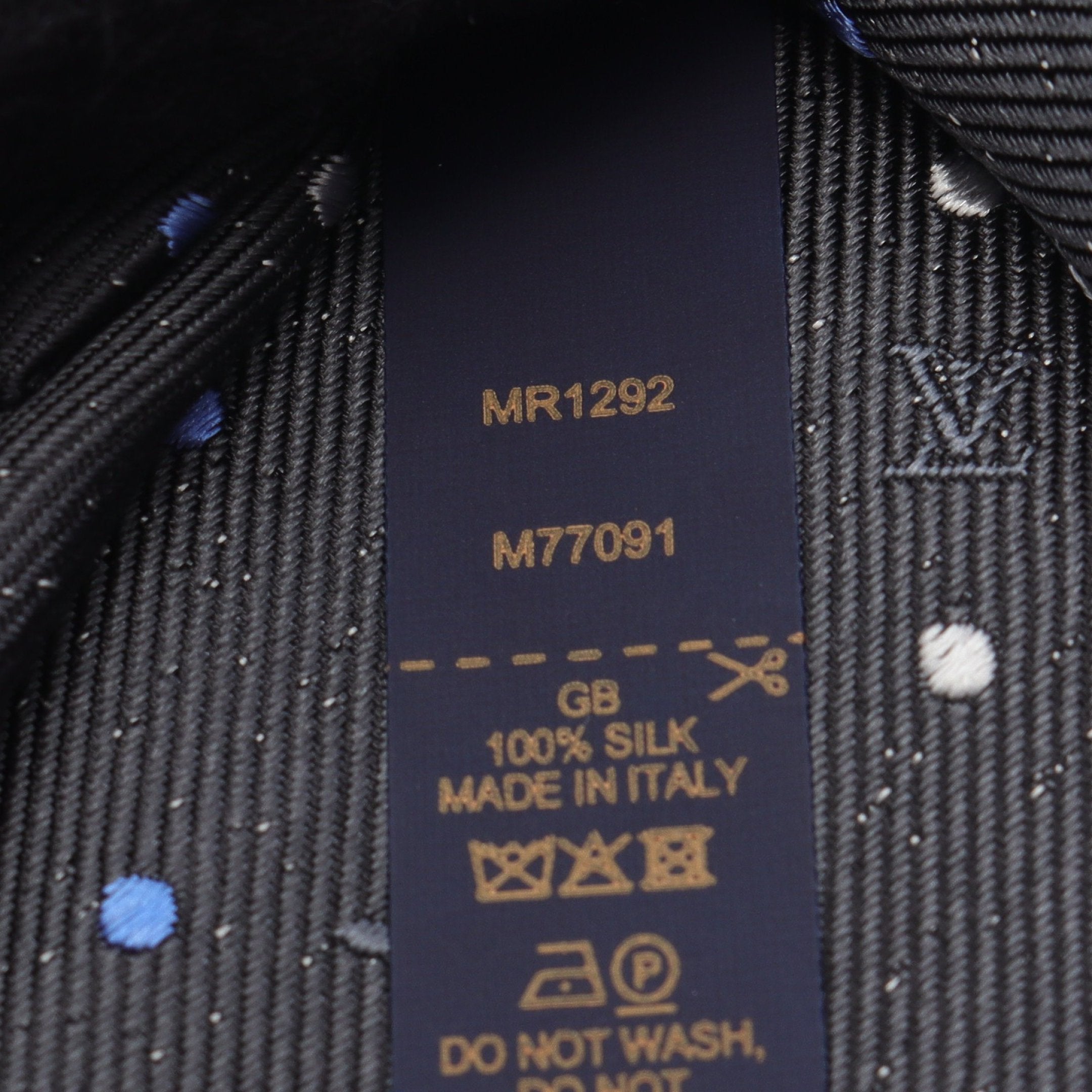 クラヴァット モノグラム スポッティ ネクタイ シルク ブラック マルチ