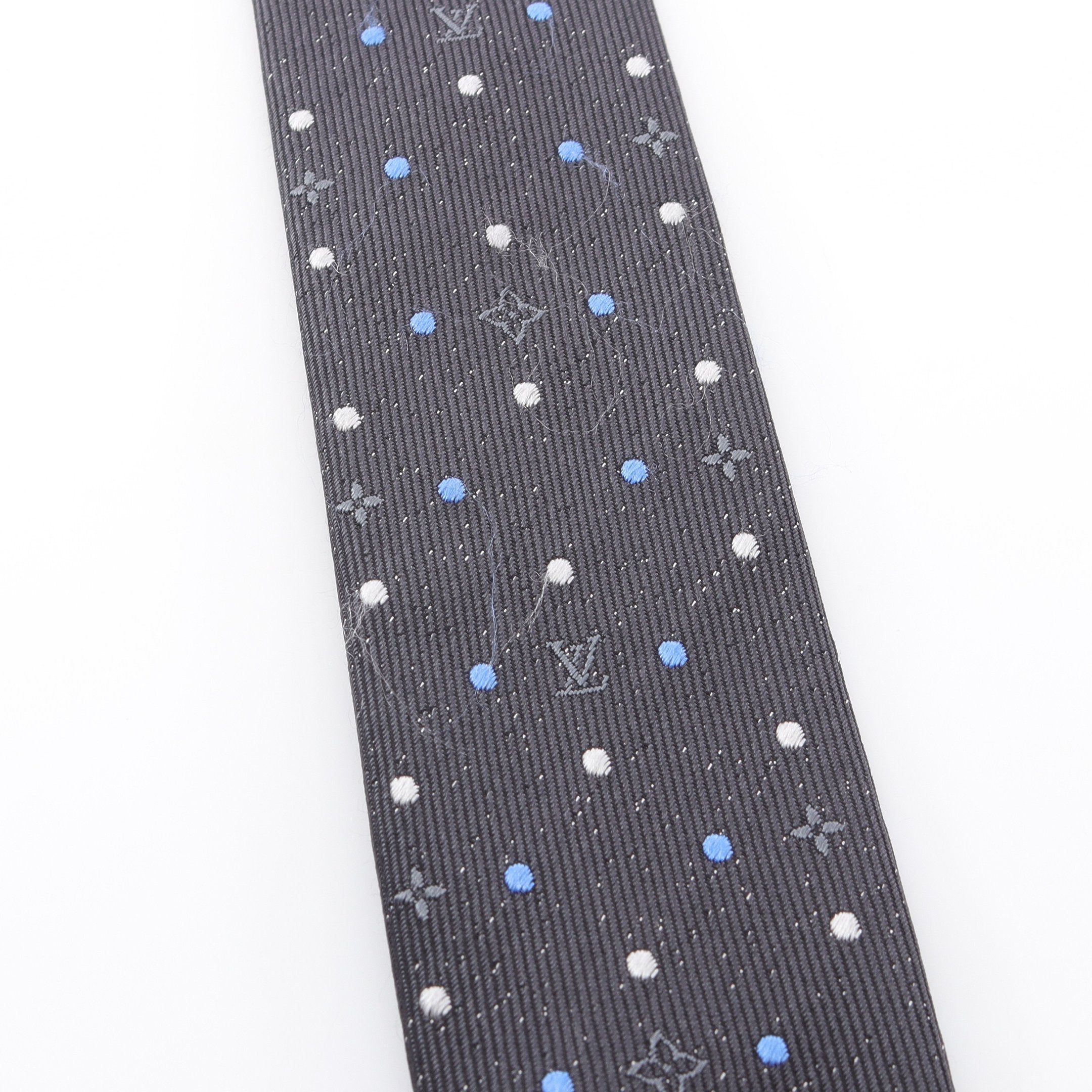 クラヴァット モノグラム スポッティ ネクタイ シルク ブラック マルチ