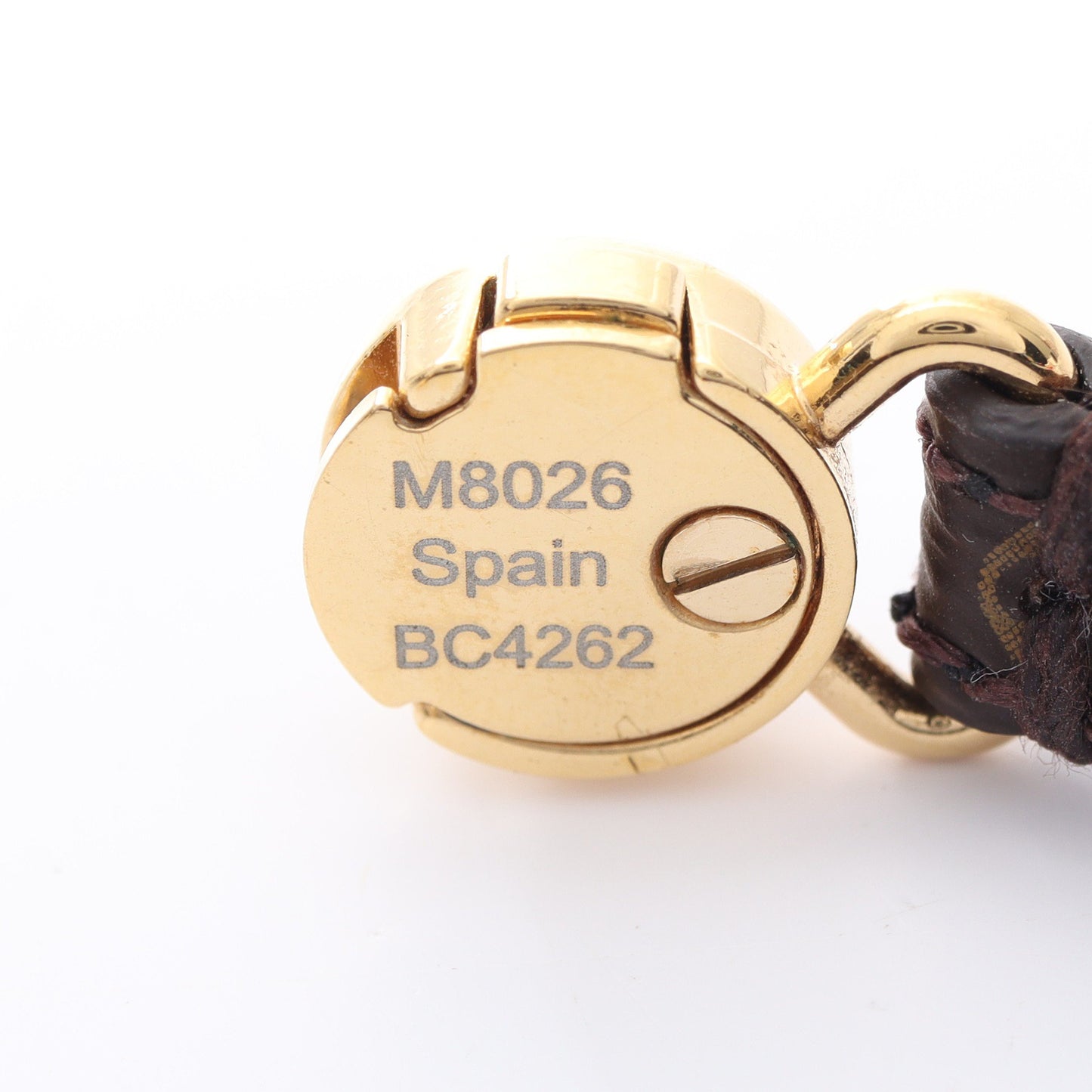 LVクリックイット モノグラム ブレスレット PVC レザー GP ブラウン ブラック ルイヴィトン アクセサリー LOUIS VUITTON