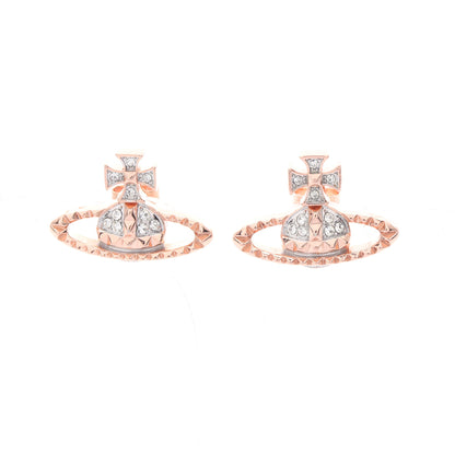 MAYFAIR BAS RELIEF メイフェアバスレリーフ ピアス GP ラインストーン ピンクゴールド クリア ヴィヴィアンウエストウッド アクセサリー Vivienne Westwood
