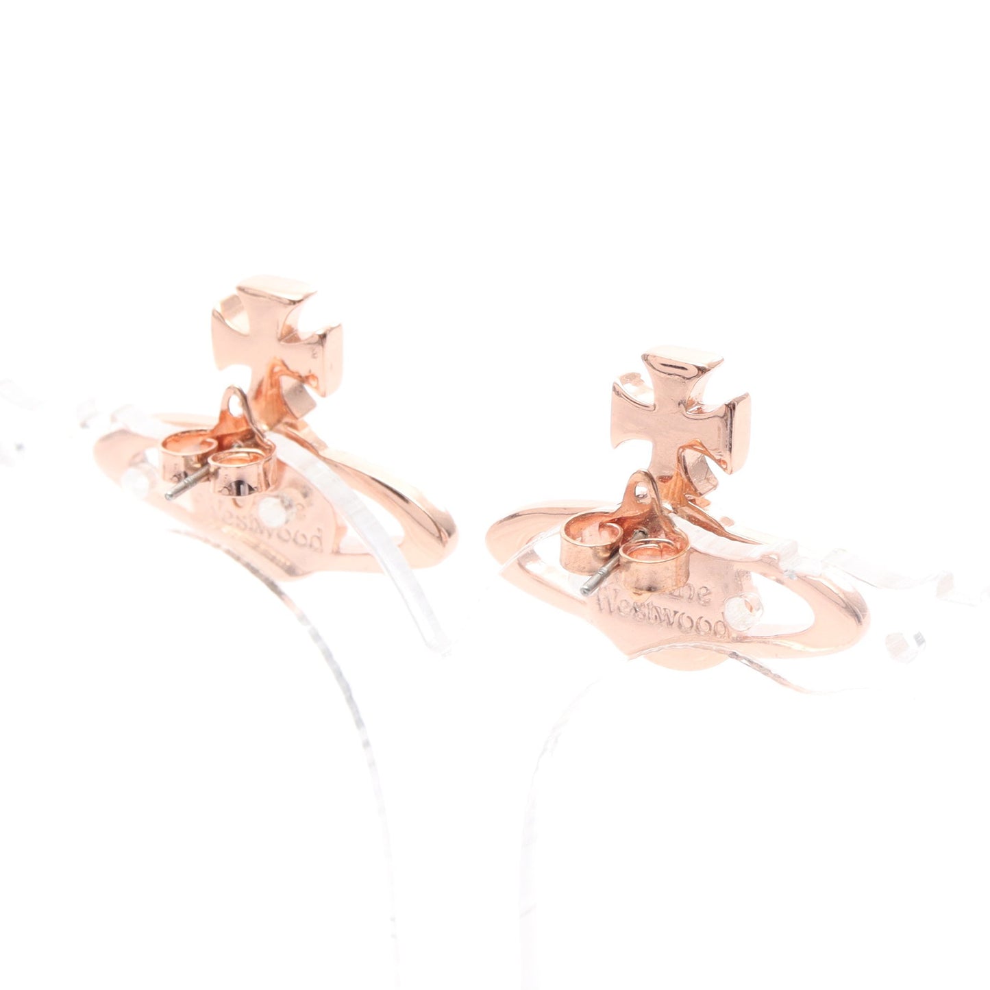 MAYFAIR BAS RELIEF メイフェアバスレリーフ ピアス GP ラインストーン ピンクゴールド クリア ヴィヴィアンウエストウッド アクセサリー Vivienne Westwood