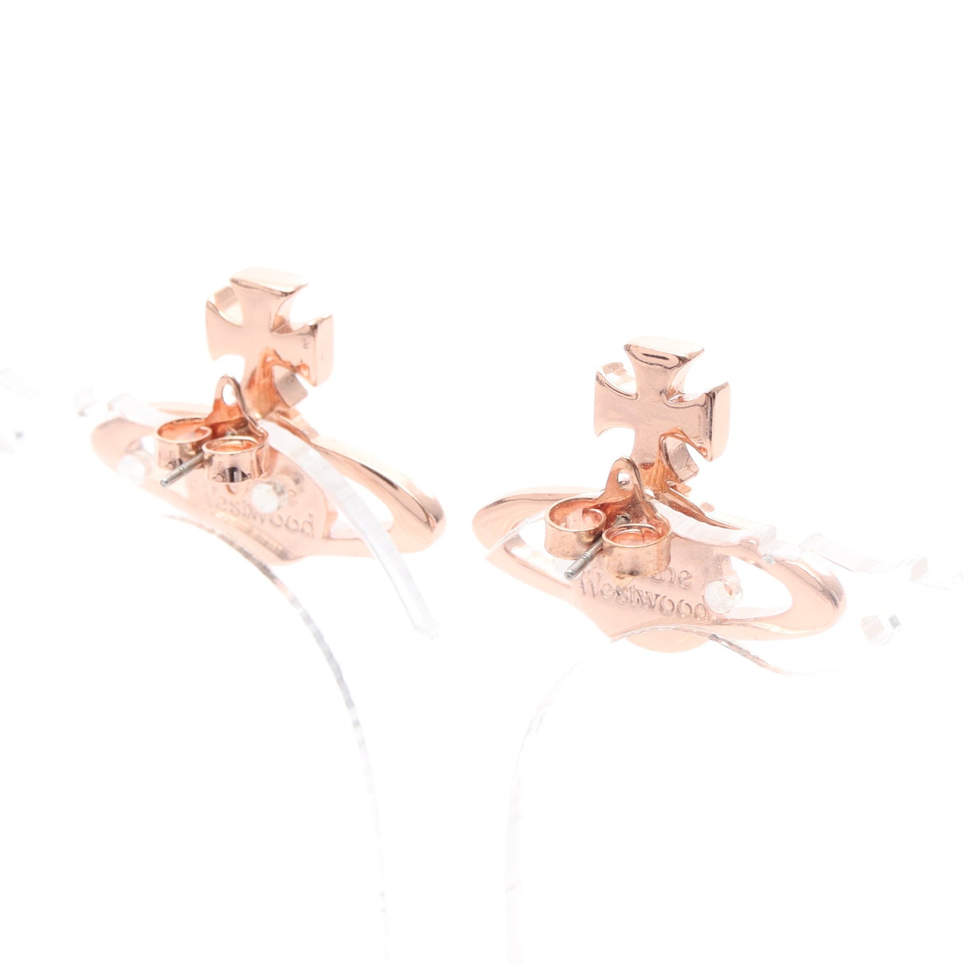 MAYFAIR BAS RELIEF メイフェアバスレリーフ ピアス GP ラインストーン ピンクゴールド クリア ヴィヴィアンウエストウッド アクセサリー Vivienne Westwood