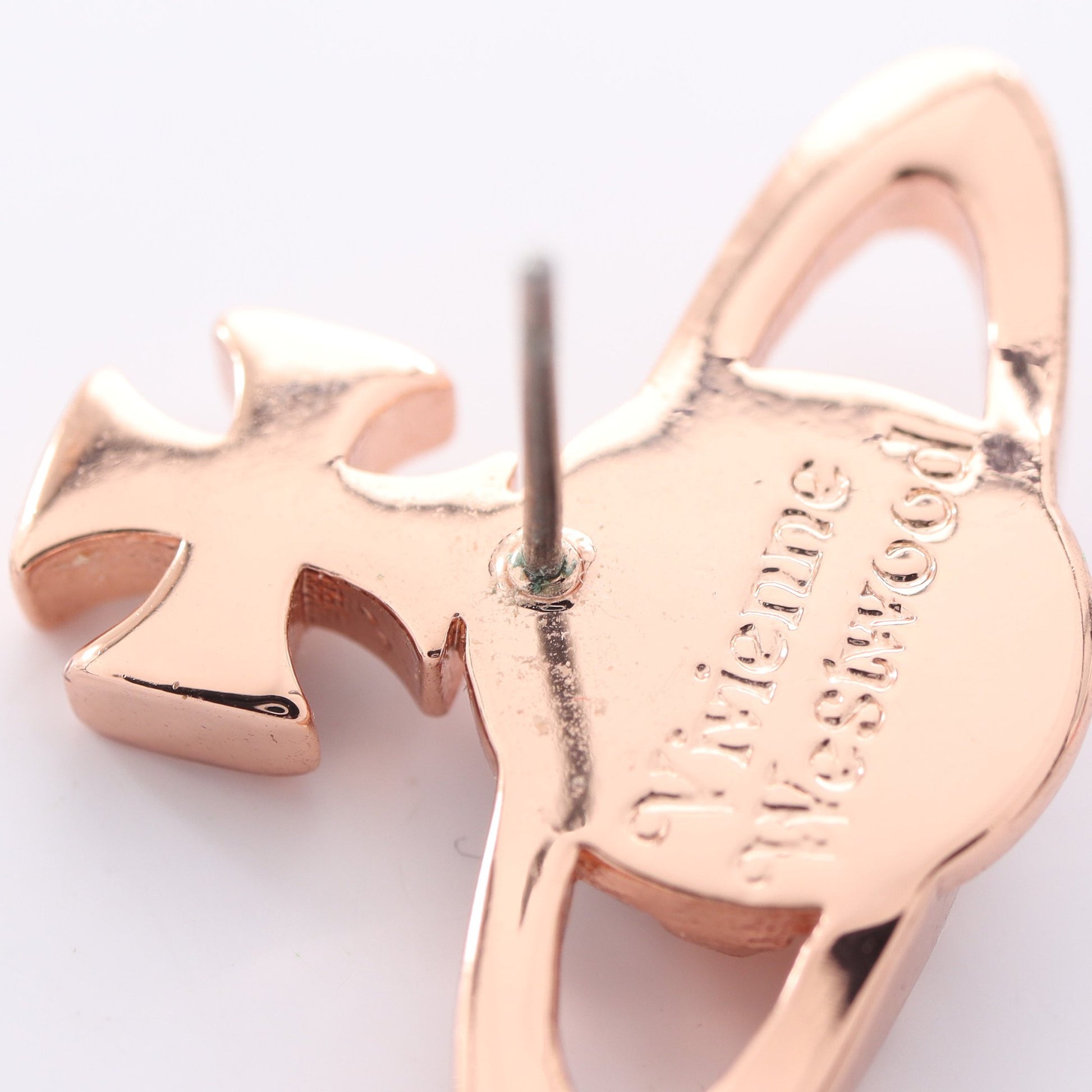 MAYFAIR BAS RELIEF メイフェアバスレリーフ ピアス GP ラインストーン ピンクゴールド クリア ヴィヴィアンウエストウッド アクセサリー Vivienne Westwood
