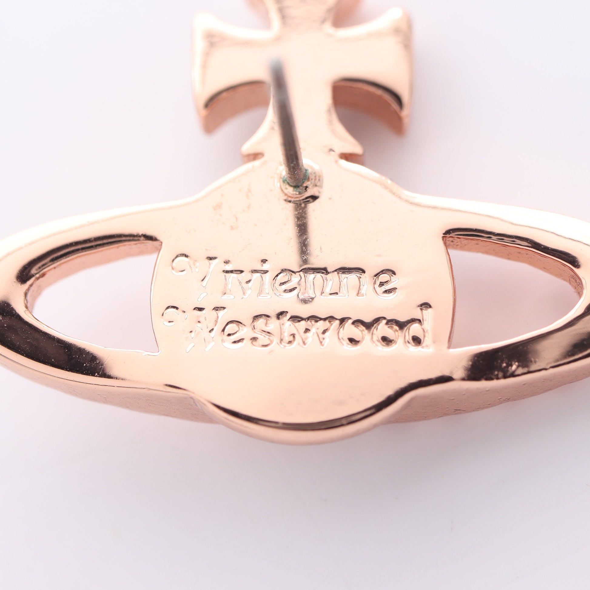 MAYFAIR BAS RELIEF メイフェアバスレリーフ ピアス GP ラインストーン ピンクゴールド クリア ヴィヴィアンウエストウッド アクセサリー Vivienne Westwood
