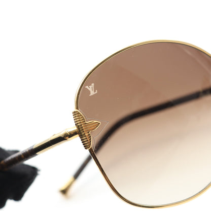 ヴィオラ モノグラム サングラス GP PVC ゴールド ブラウン グラデーションレンズ ルイヴィトン 財布・小物 LOUIS VUITTON