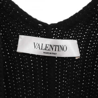 VLTNロゴ ポンチョ ウール ブラック ホワイト ヴァレンティノ アウター VALENTINO