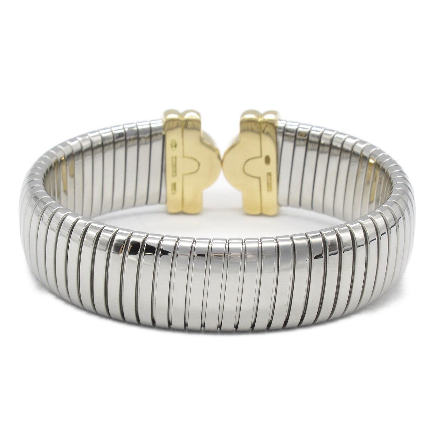 パレンテシスボガスブレスレット ブレスレット K18（イエローゴールド） ステンレススチール シルバー ブルガリ アクセサリー BVLGARI
