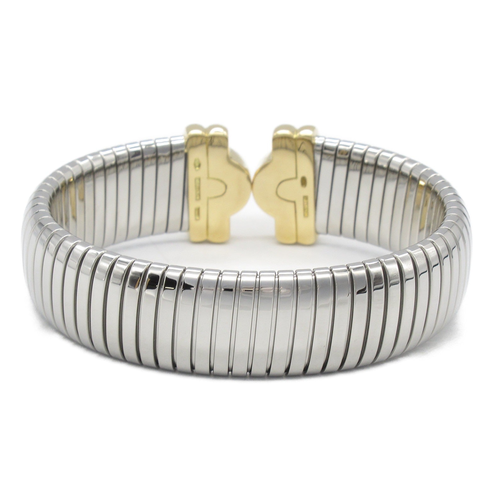 パレンテシスボガスブレスレット ブレスレット K18（イエローゴールド） ステンレススチール シルバー ブルガリ アクセサリー BVLGARI