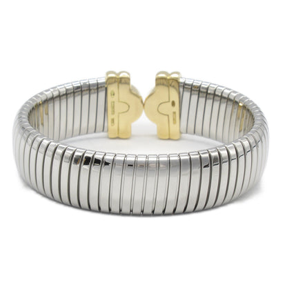 パレンテシスボガスブレスレット ブレスレット K18（イエローゴールド） ステンレススチール シルバー ブルガリ アクセサリー BVLGARI