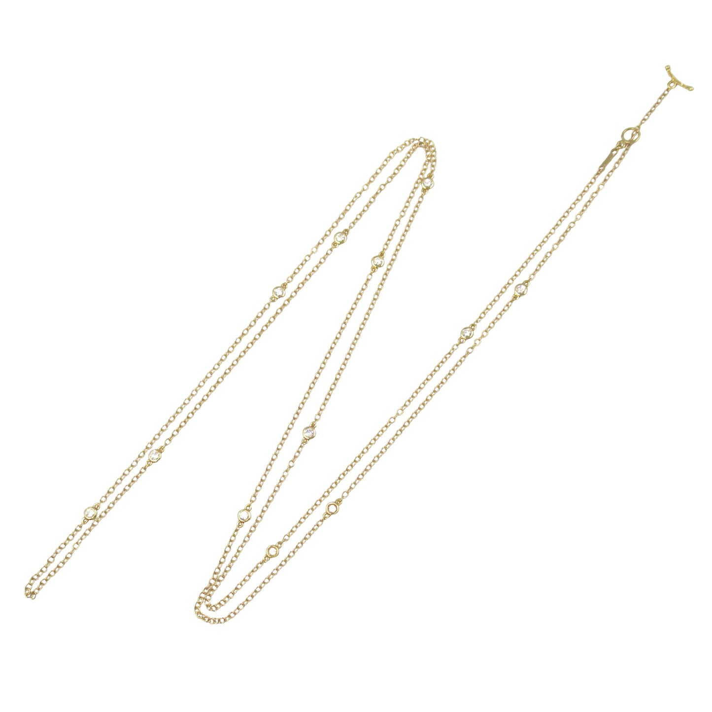 バイザヤードネックレス 12PD ネックレス K18（イエローゴールド） ダイヤモンド クリア ティファニー アクセサリー TIFFANY & Co.
