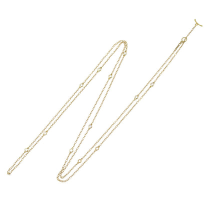 バイザヤードネックレス 12PD ネックレス K18（イエローゴールド） ダイヤモンド クリア ティファニー アクセサリー TIFFANY & Co.