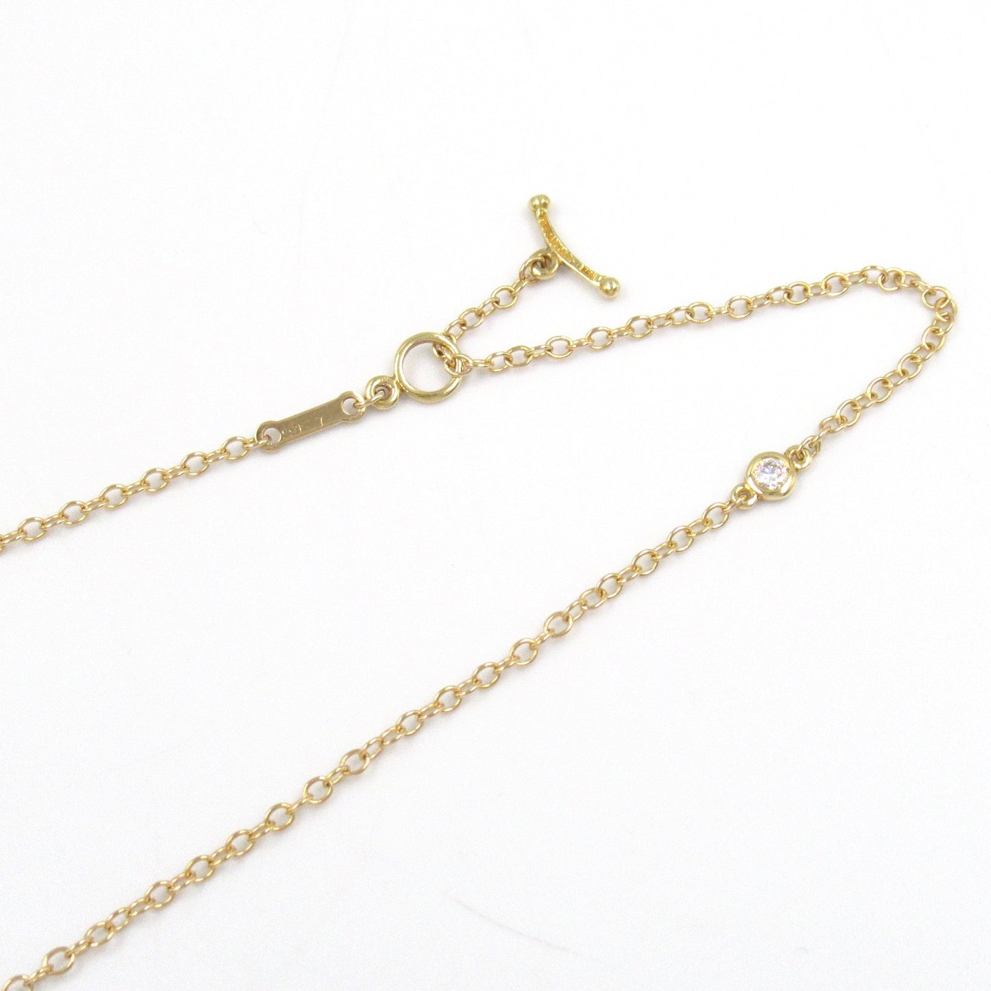 バイザヤードネックレス 12PD ネックレス K18（イエローゴールド） ダイヤモンド クリア ティファニー アクセサリー TIFFANY & Co.