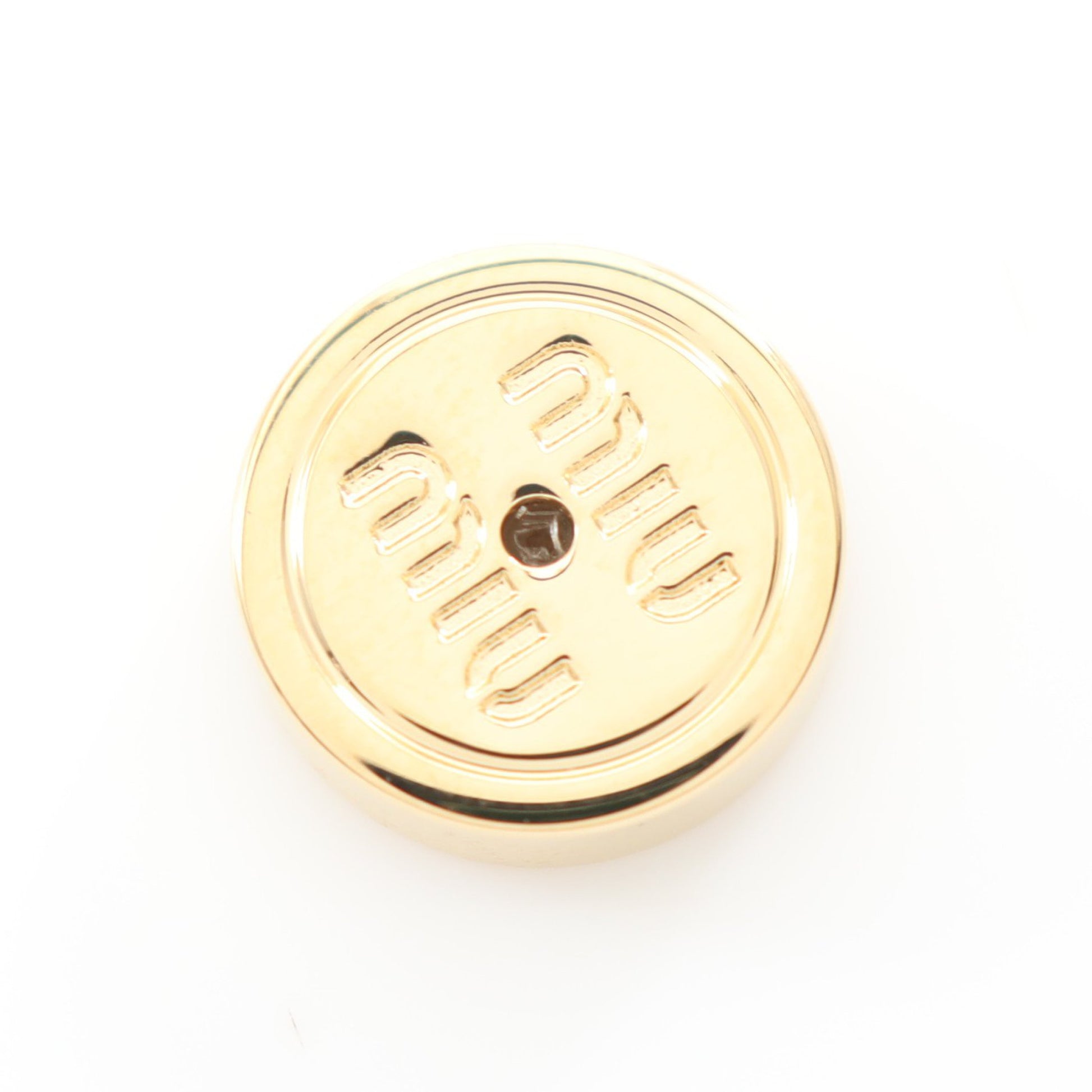 ピアス GP ゴールド ブラック ロゴ ミュウミュウ アクセサリー miu miu