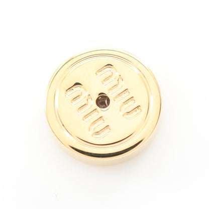 ピアス GP ゴールド ブラック ロゴ ミュウミュウ アクセサリー miu miu