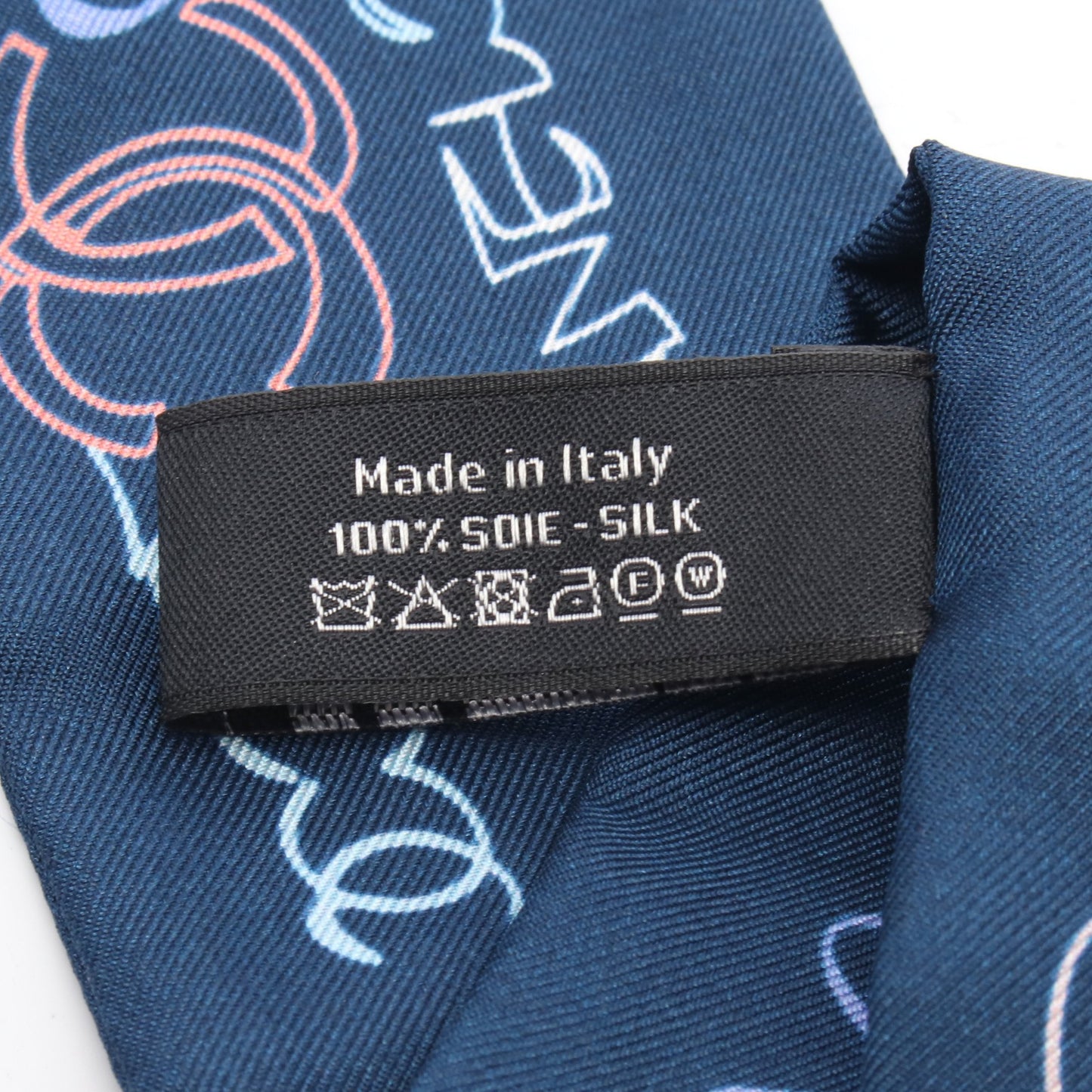 ココマーク ロゴ スカーフ シルク ダークネイビー マルチカラー シャネル 財布・小物 CHANEL
