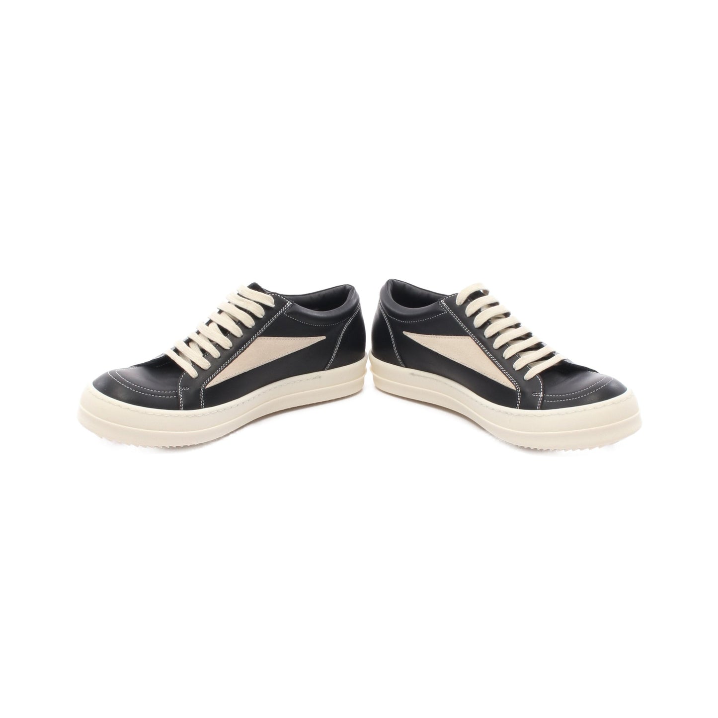 VINTAGE SNEAKS スニーカー レザー スエード ブラック ベージュ リックオウエンス シューズ Rick Owens