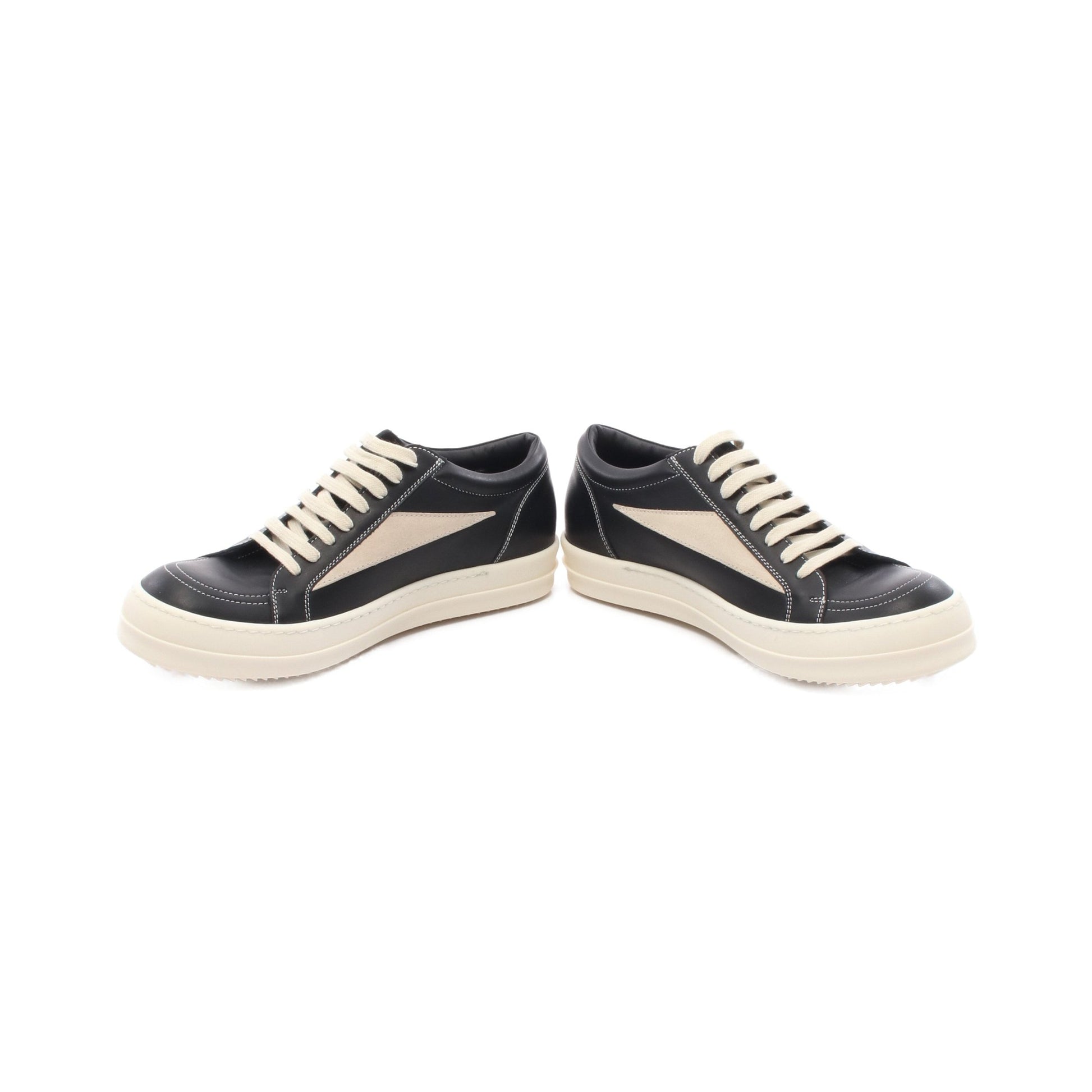 VINTAGE SNEAKS スニーカー レザー スエード ブラック ベージュ リックオウエンス シューズ Rick Owens