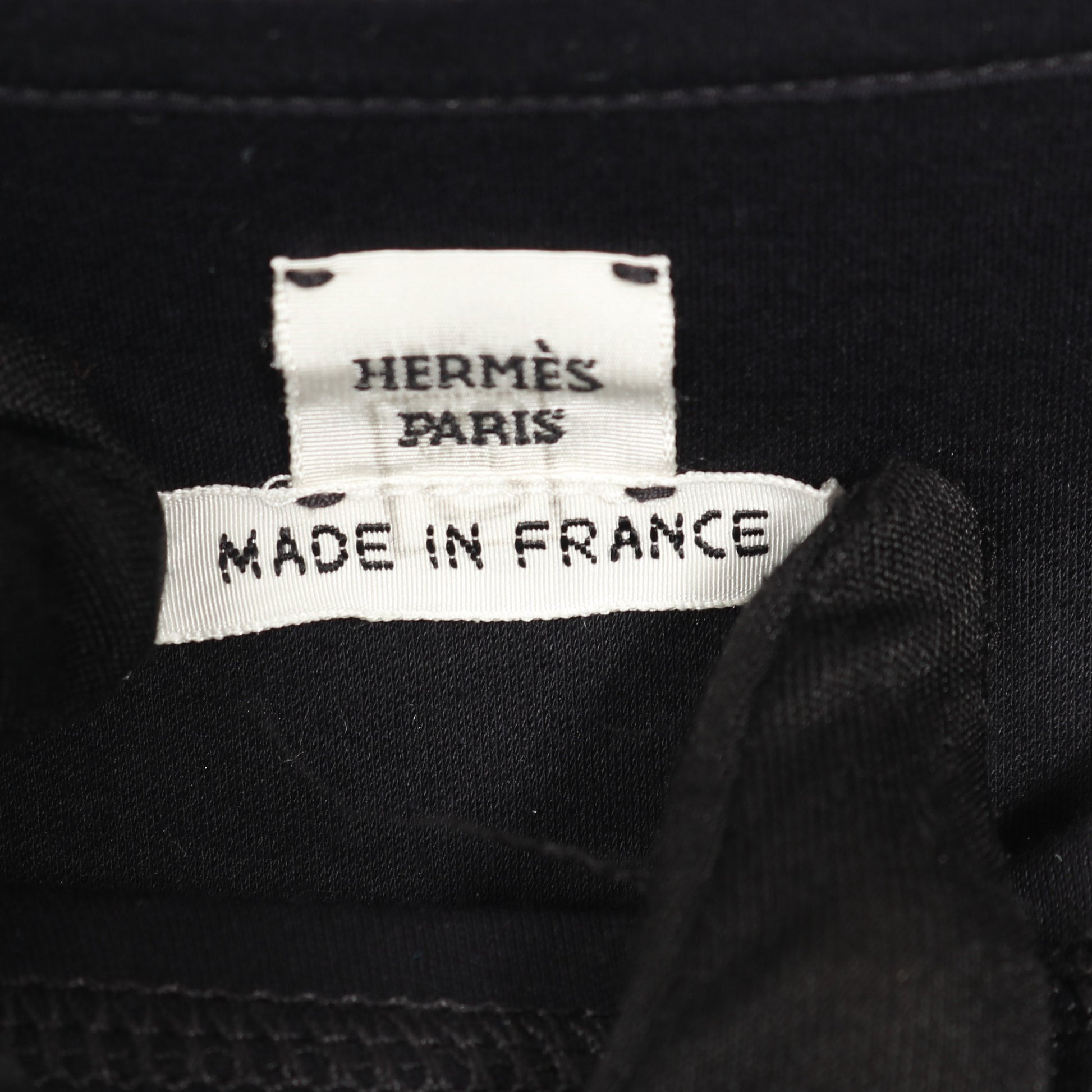 ワンピース コットン ダークネイビー 刺繍ポケット エルメス ワンピース HERMES