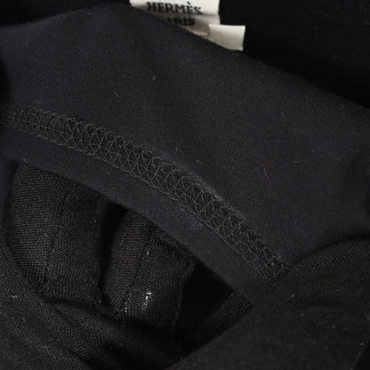 ワンピース コットン ダークネイビー 刺繍ポケット エルメス ワンピース HERMES