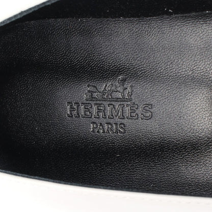 ケリー グリクレール バレエシューズ レザー ライトグレー エルメス シューズ HERMES