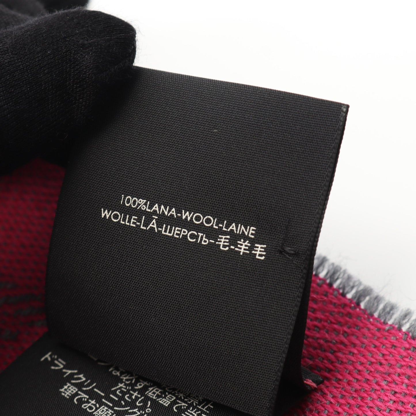GG柄 マフラー ウール グレー ピンク グッチ 財布・小物 GUCCI