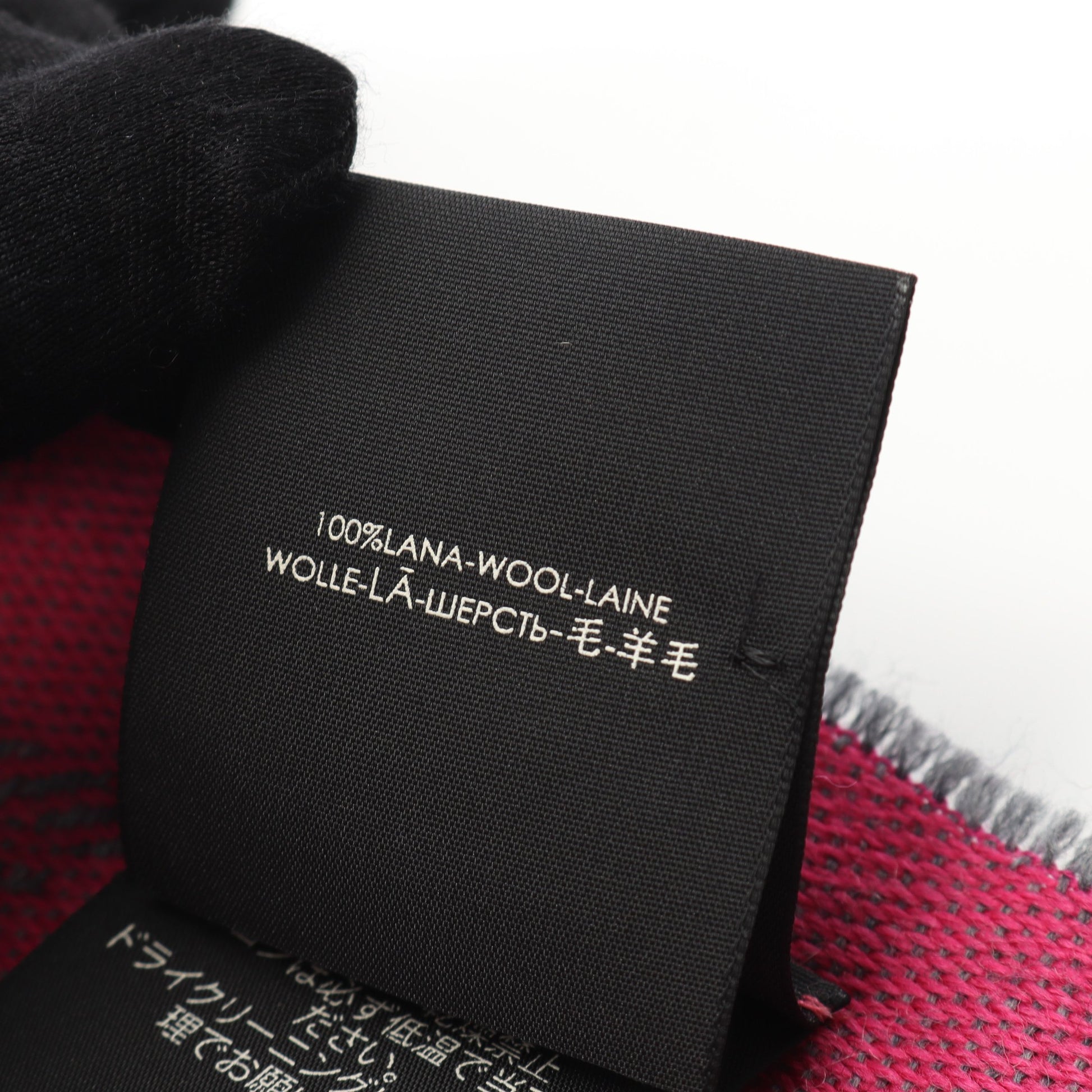 GG柄 マフラー ウール グレー ピンク グッチ 財布・小物 GUCCI