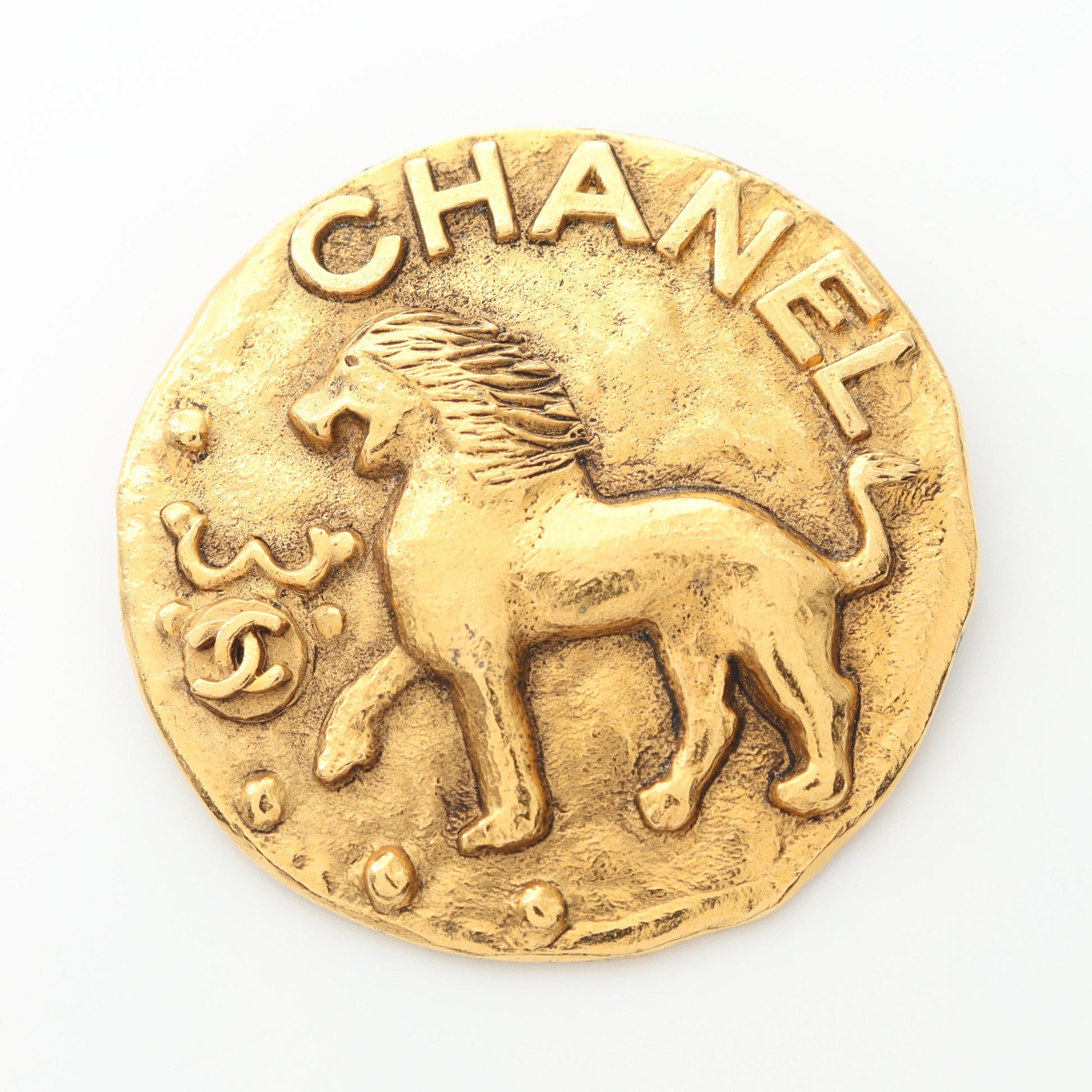 ココマーク ブローチ ライオン GP ゴールド ヴィンテージ 23 シャネル アクセサリー CHANEL
