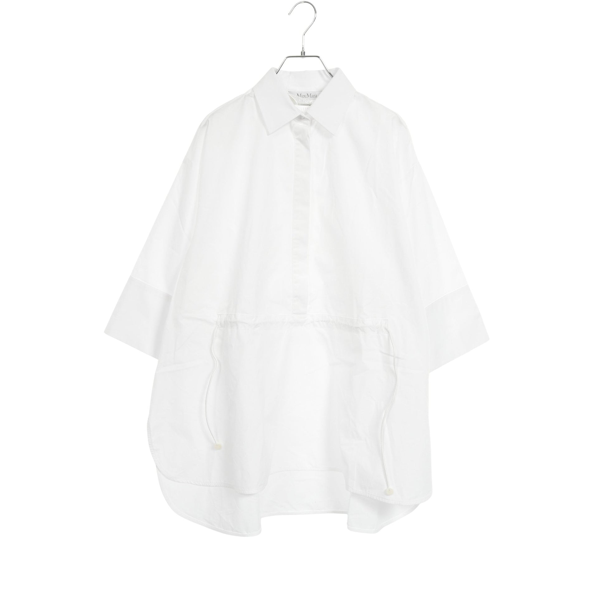 プルオーバーシャツ ブラウス コットン ホワイト マックスマーラ – RECLO 