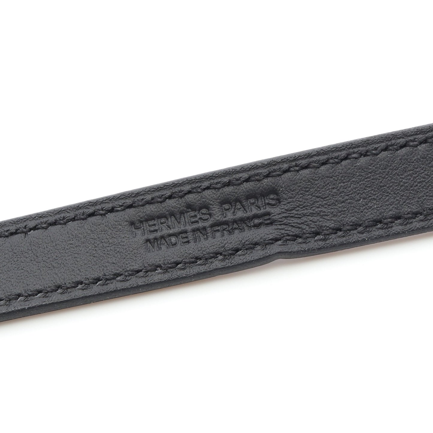 タイネックレス ケリー チョーカー レザー ブラック W刻印 エルメス アクセサリー HERMES
