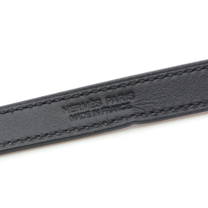 タイネックレス ケリー チョーカー レザー ブラック W刻印 エルメス アクセサリー HERMES
