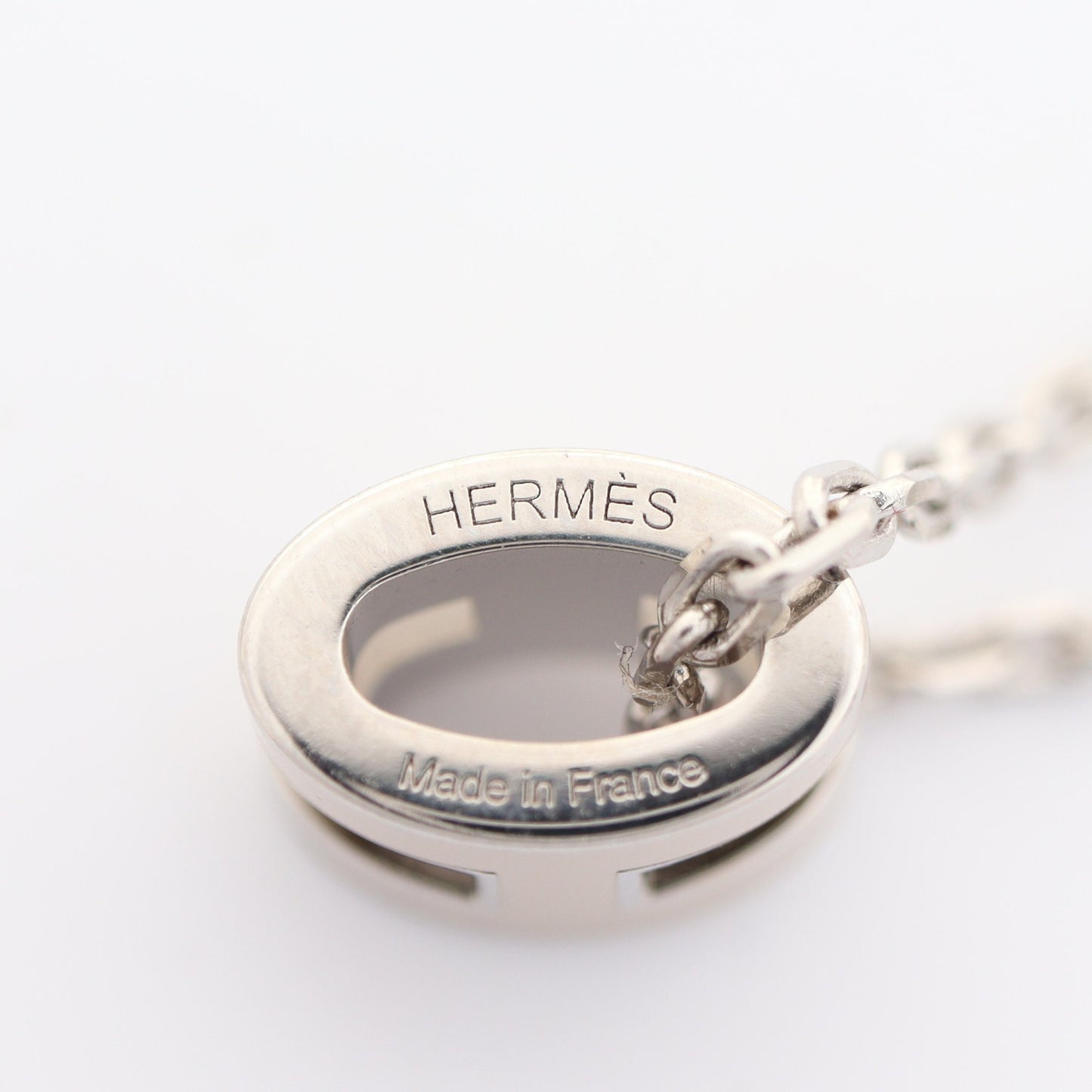 MINI POP H ミニポップアッシュ ネックレス シルバー ライトベージュ エルメス アクセサリー HERMES