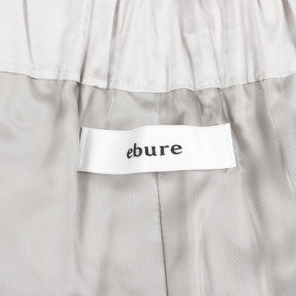 ワイドパンツ シルク ライトグレー エブール ボトムス ebure