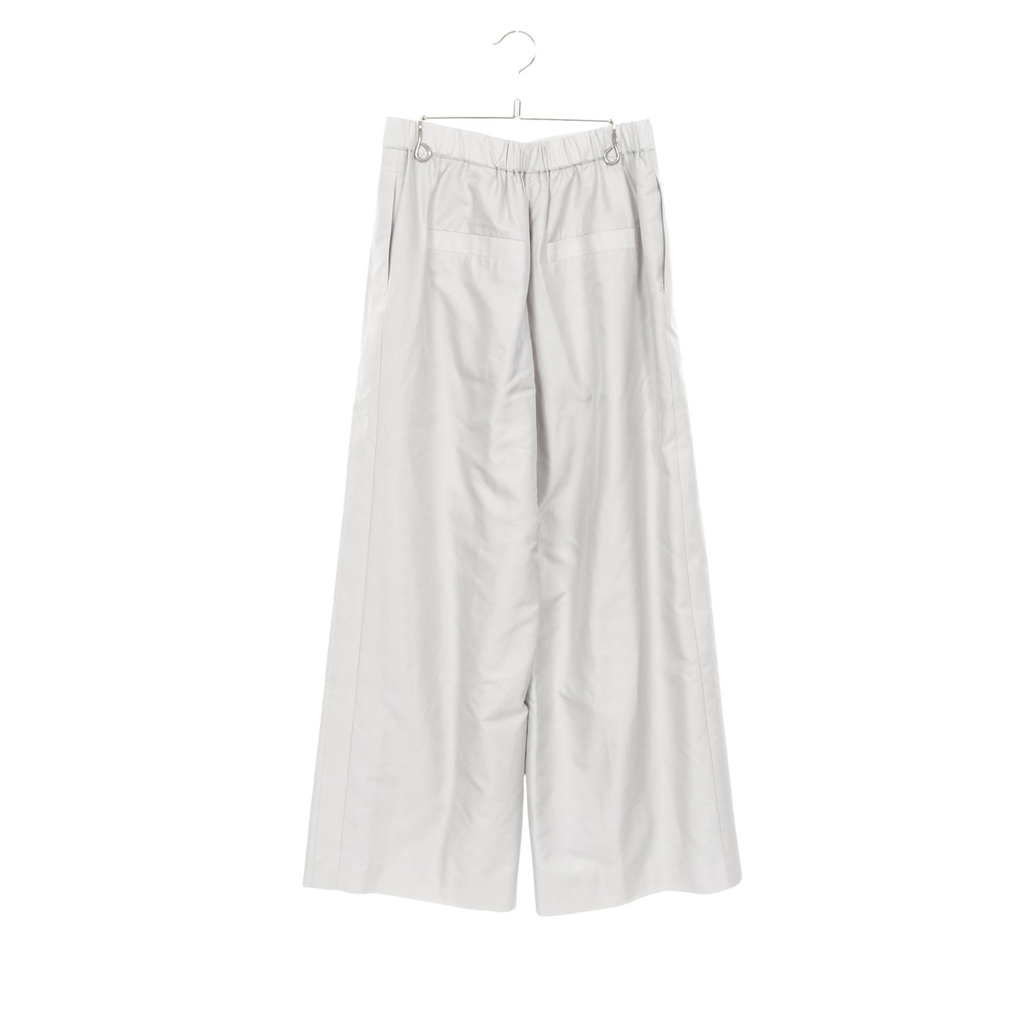 ワイドパンツ シルク ライトグレー エブール ボトムス ebure