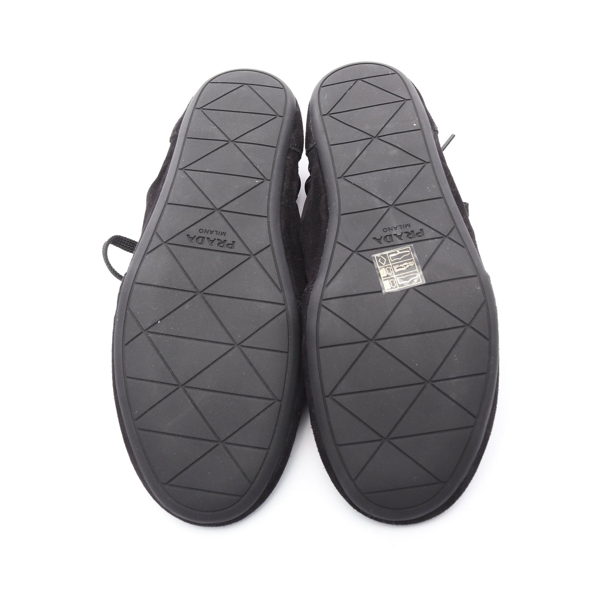 Re-Nylon コラプス スニーカー ナイロン スエード ブラック プラダ シューズ PRADA
