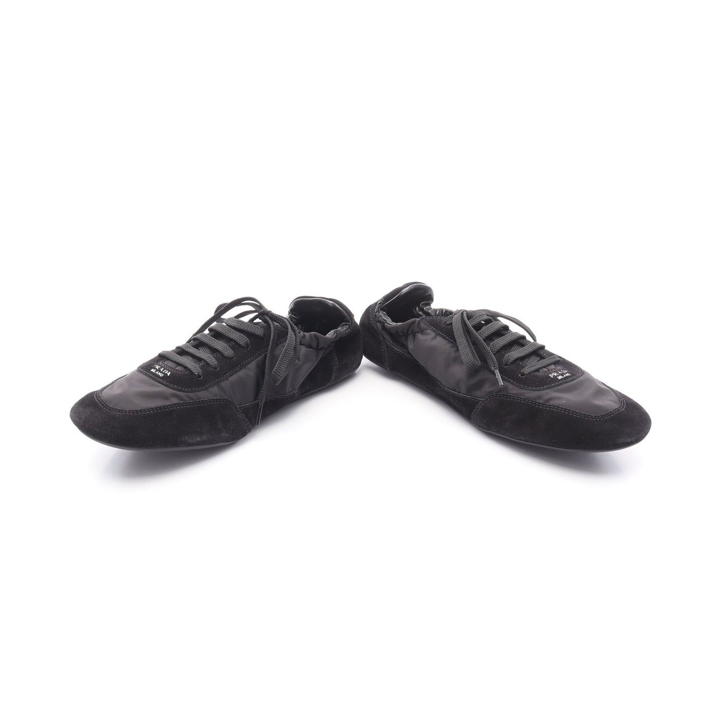 Re-Nylon コラプス スニーカー ナイロン スエード ブラック プラダ シューズ PRADA