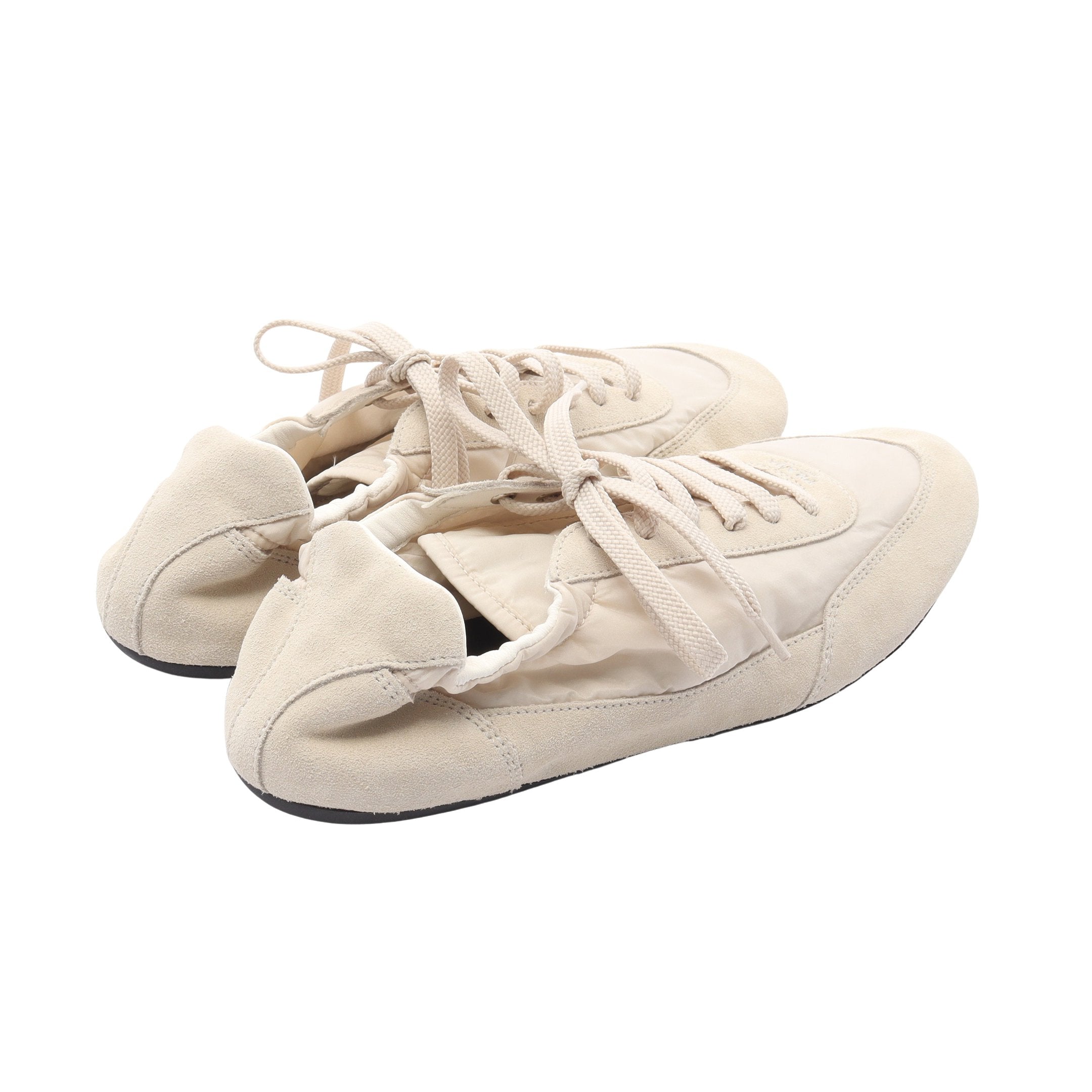 Re-Nylon コラプス スニーカー ナイロン スエード ライト